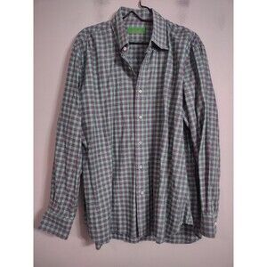 Nikky New York Verbier Mens XL Dress Shirt Button Up Plaid Professional business